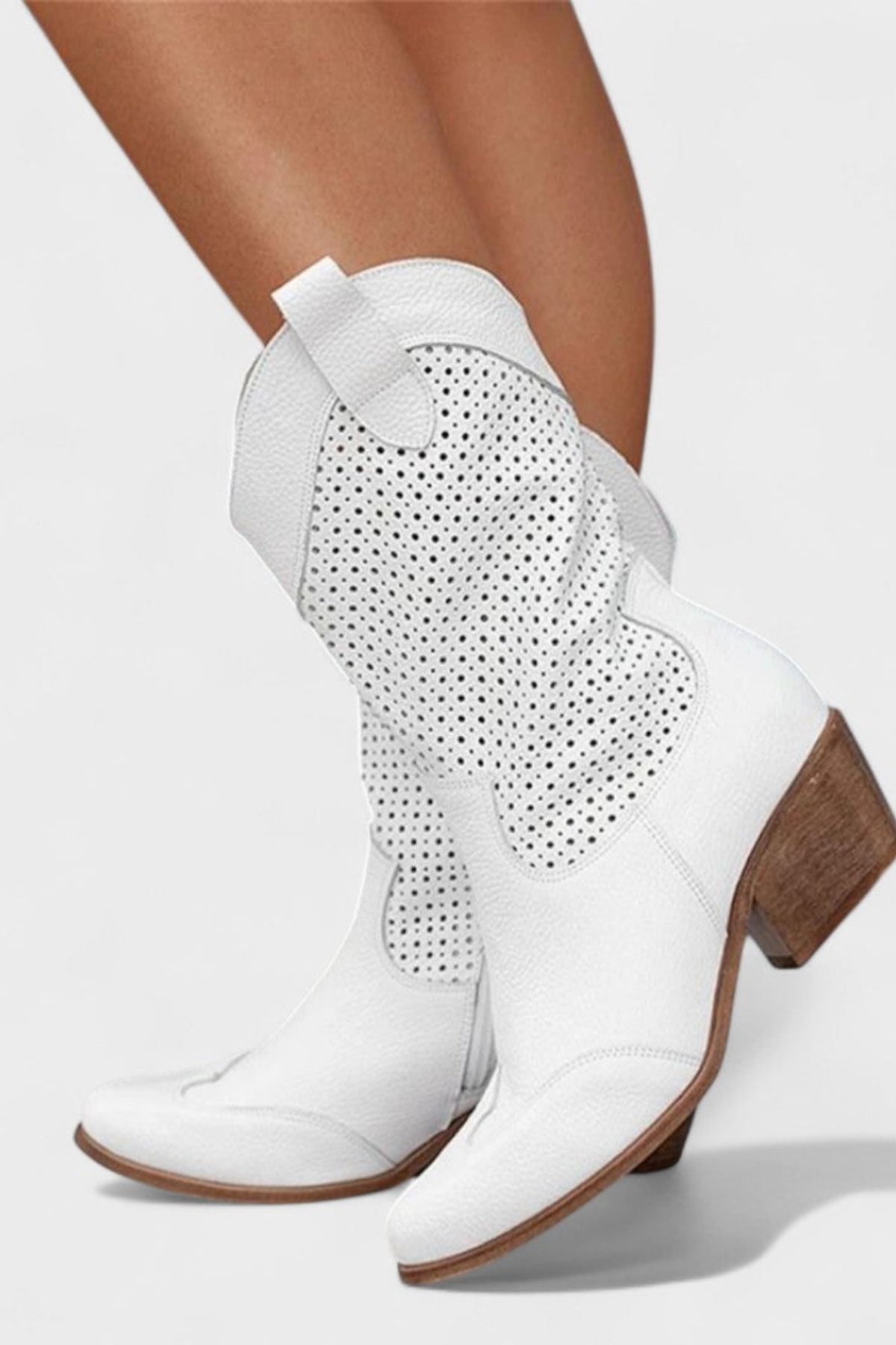 Women's Rhinestone Cowboy Boots with Pointed Toe Design