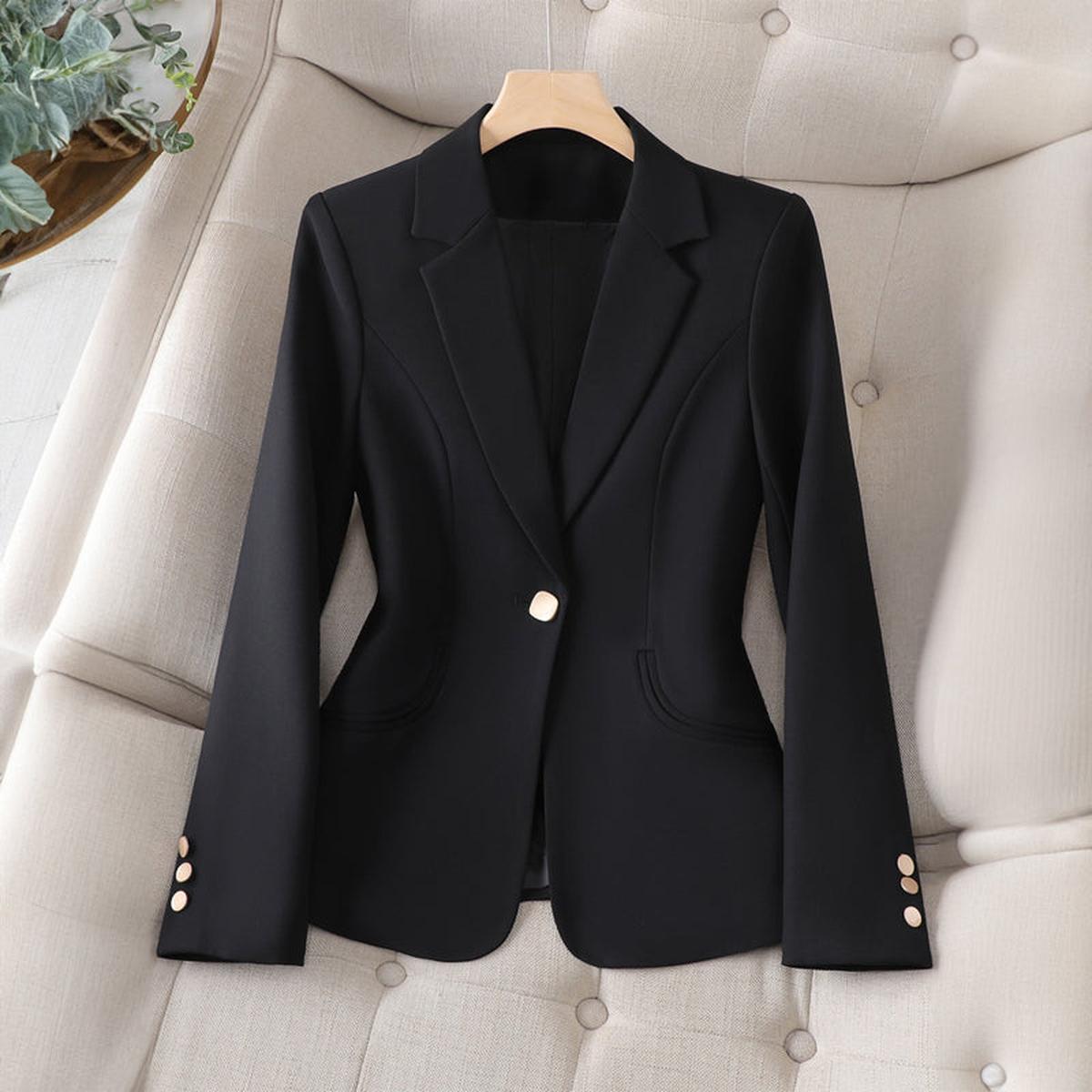 Women's Narrow Cut Single Row Blazer