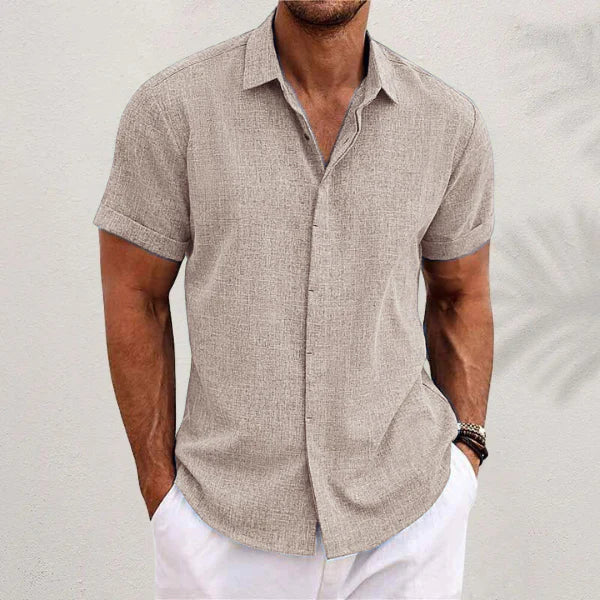 The Stowe Men's Linen Button Up Summer Shirt