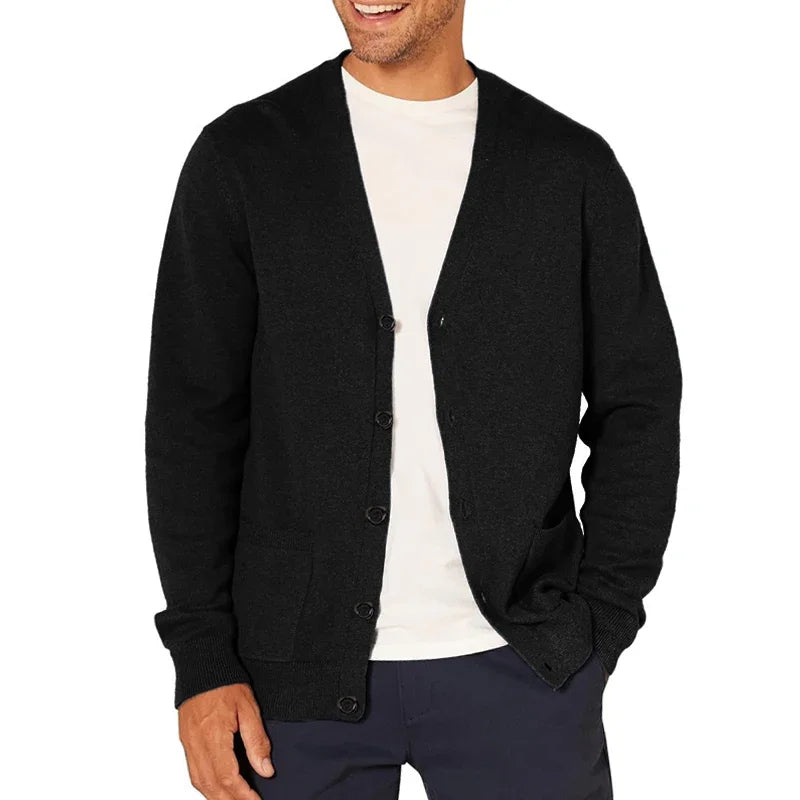 The Hampstead Men's Button Up V Neck Cardigan