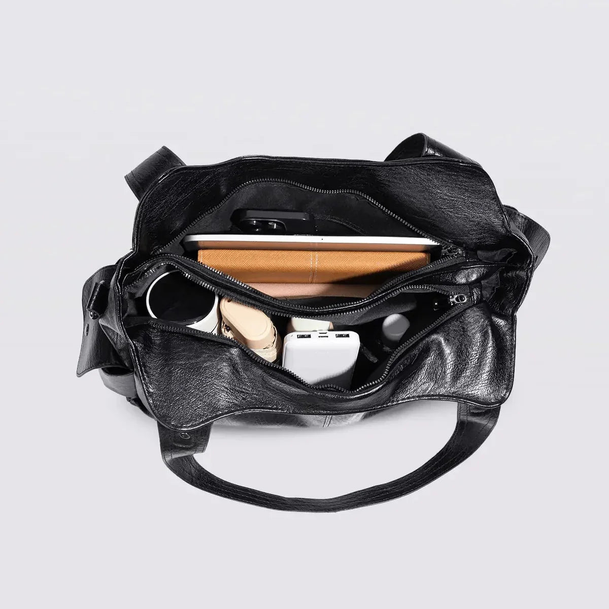 Large Tote Bag – Roomy Vegan Leather Shoulder Bag for Women