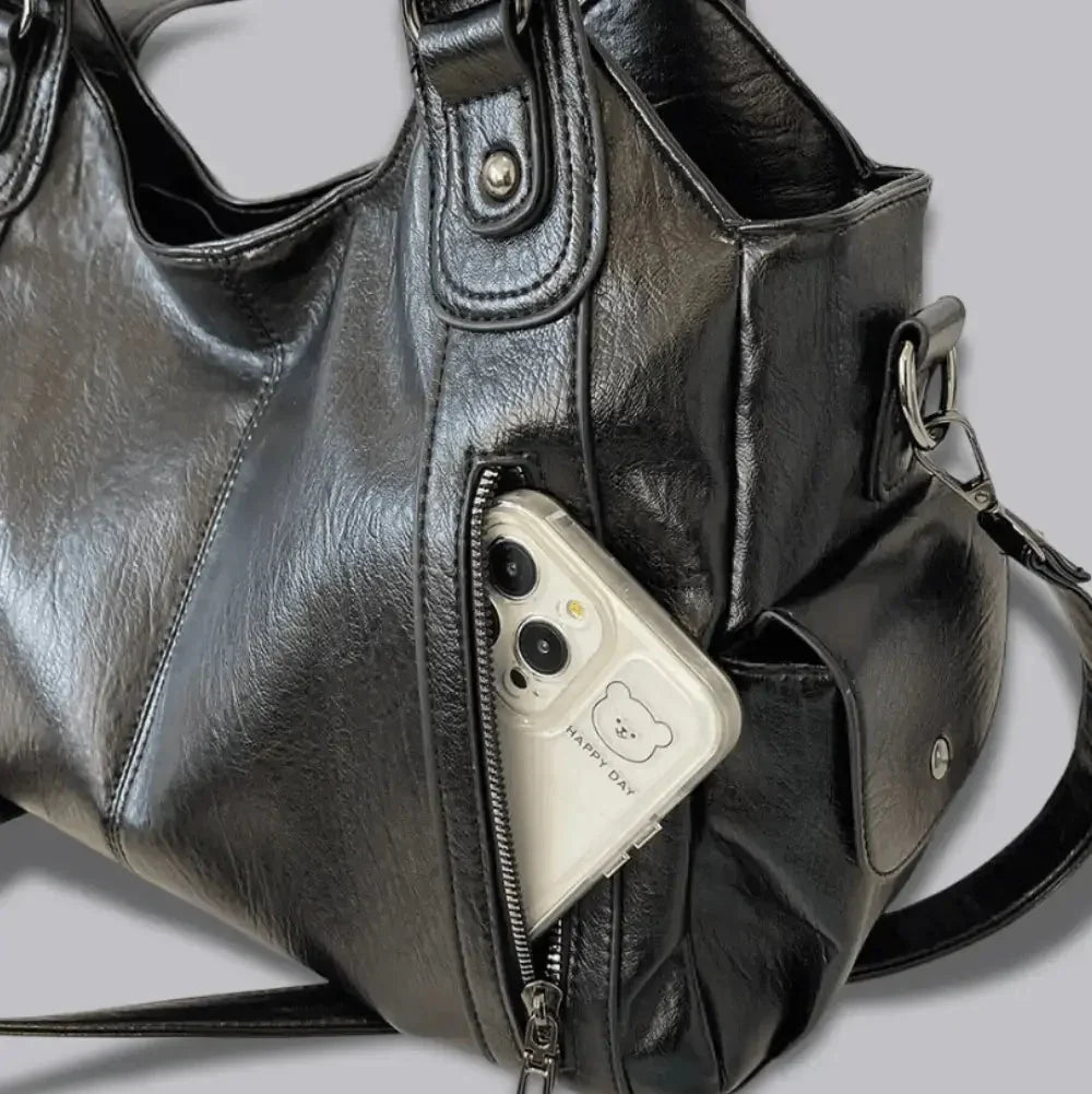 Large Tote Bag – Roomy Vegan Leather Shoulder Bag for Women