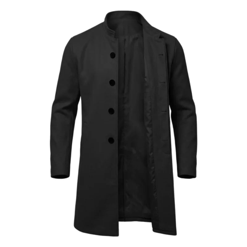 The Southwark Men's Concealed Button Casual Overcoat