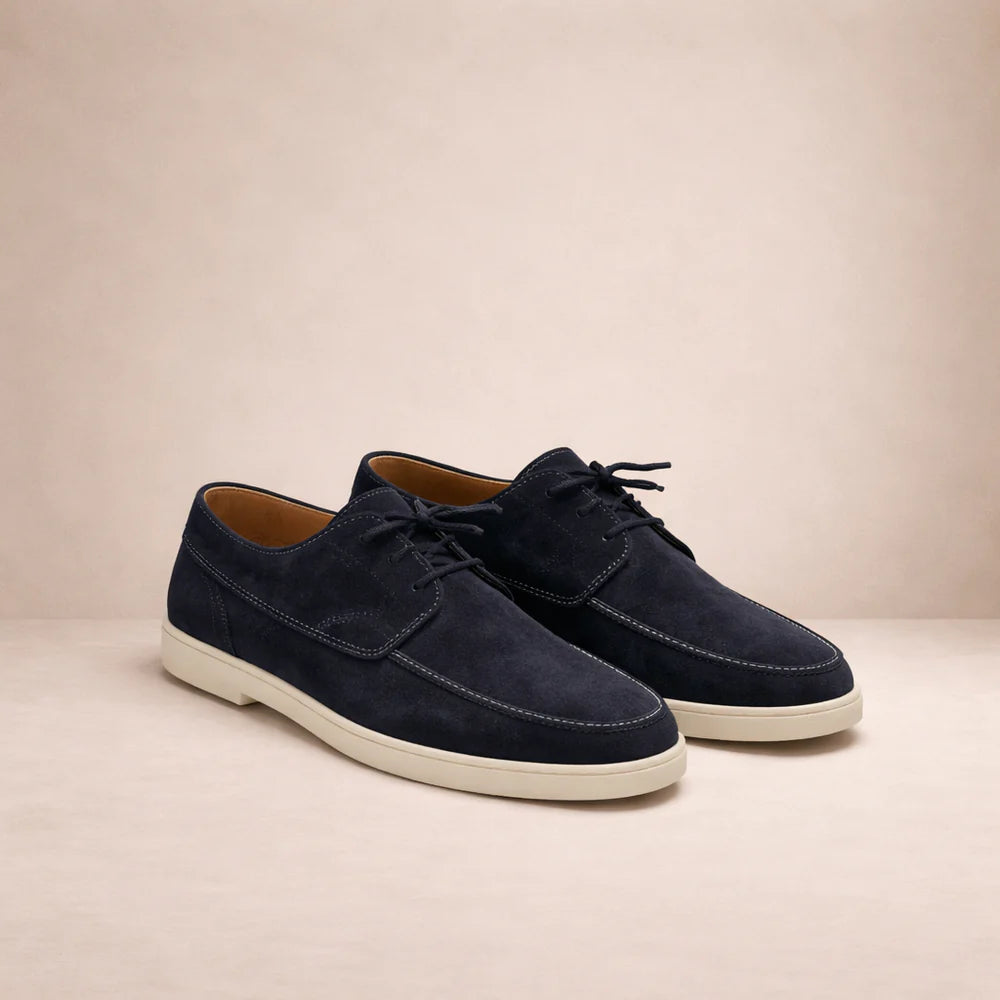 The Bridgehampton Men's Lightweight Lace Up Suede Sneakers