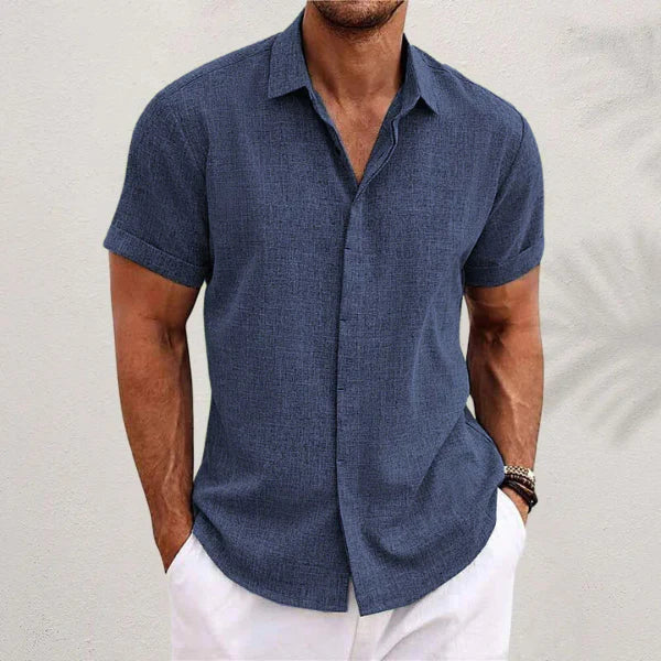 The Stowe Men's Linen Button Up Summer Shirt