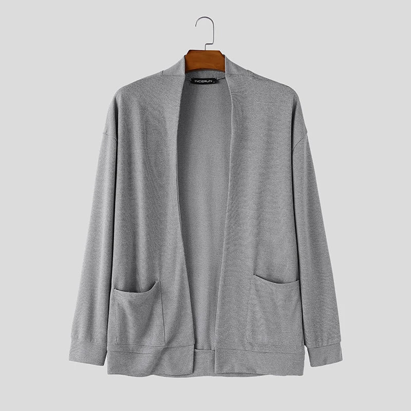 The Bloomsbury Men's Open Front Knit Cardigan