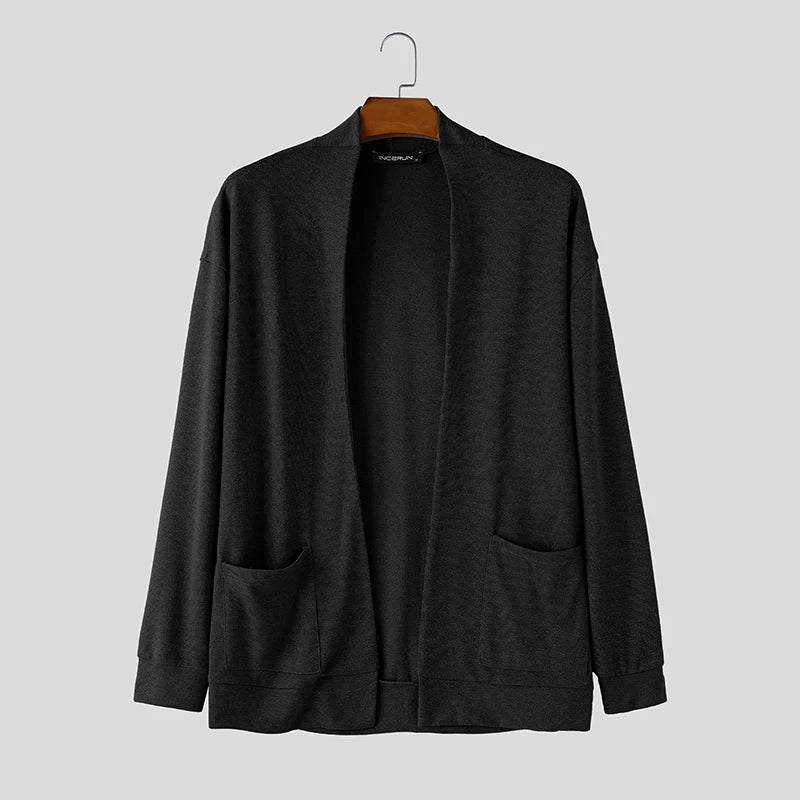 The Bloomsbury Men's Open Front Knit Cardigan