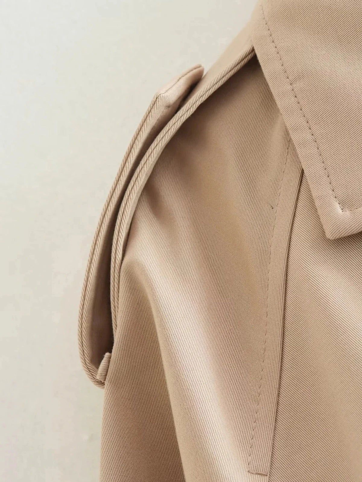 Women's Cropped Trench Coat – Belted Waist Jacket