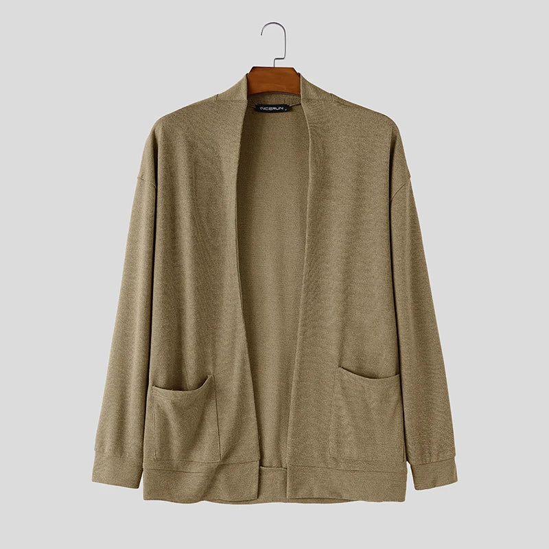 The Bloomsbury Men's Open Front Knit Cardigan