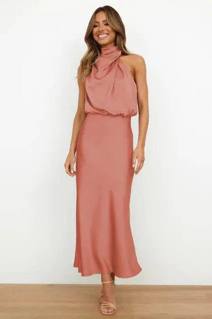Women's No Sleeve Maxi Dress in Seven Shades