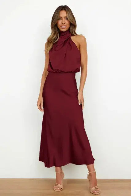 Women's No Sleeve Maxi Dress in Seven Shades