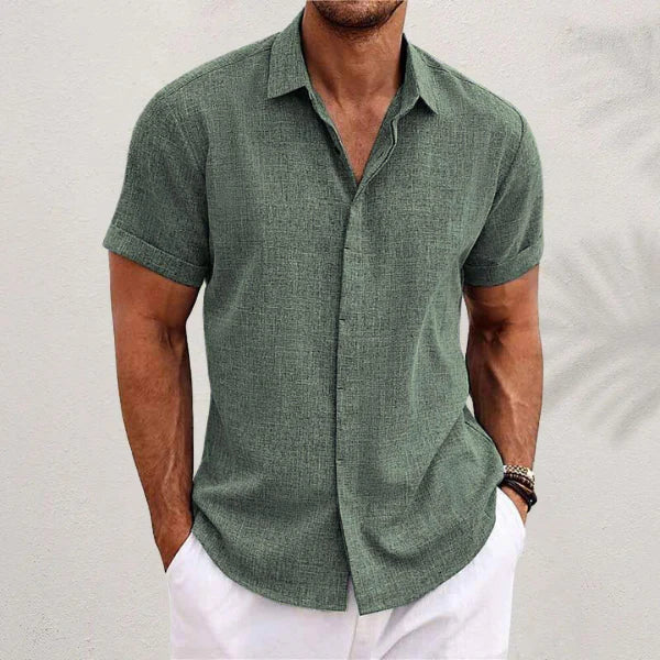 The Stowe Men's Linen Button Up Summer Shirt