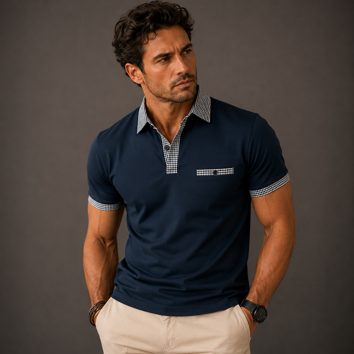 The Glenhaven Men’s Contrast Collar Polo Shirt