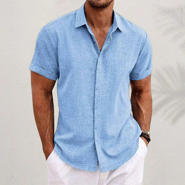 The Stowe Men's Linen Button Up Summer Shirt