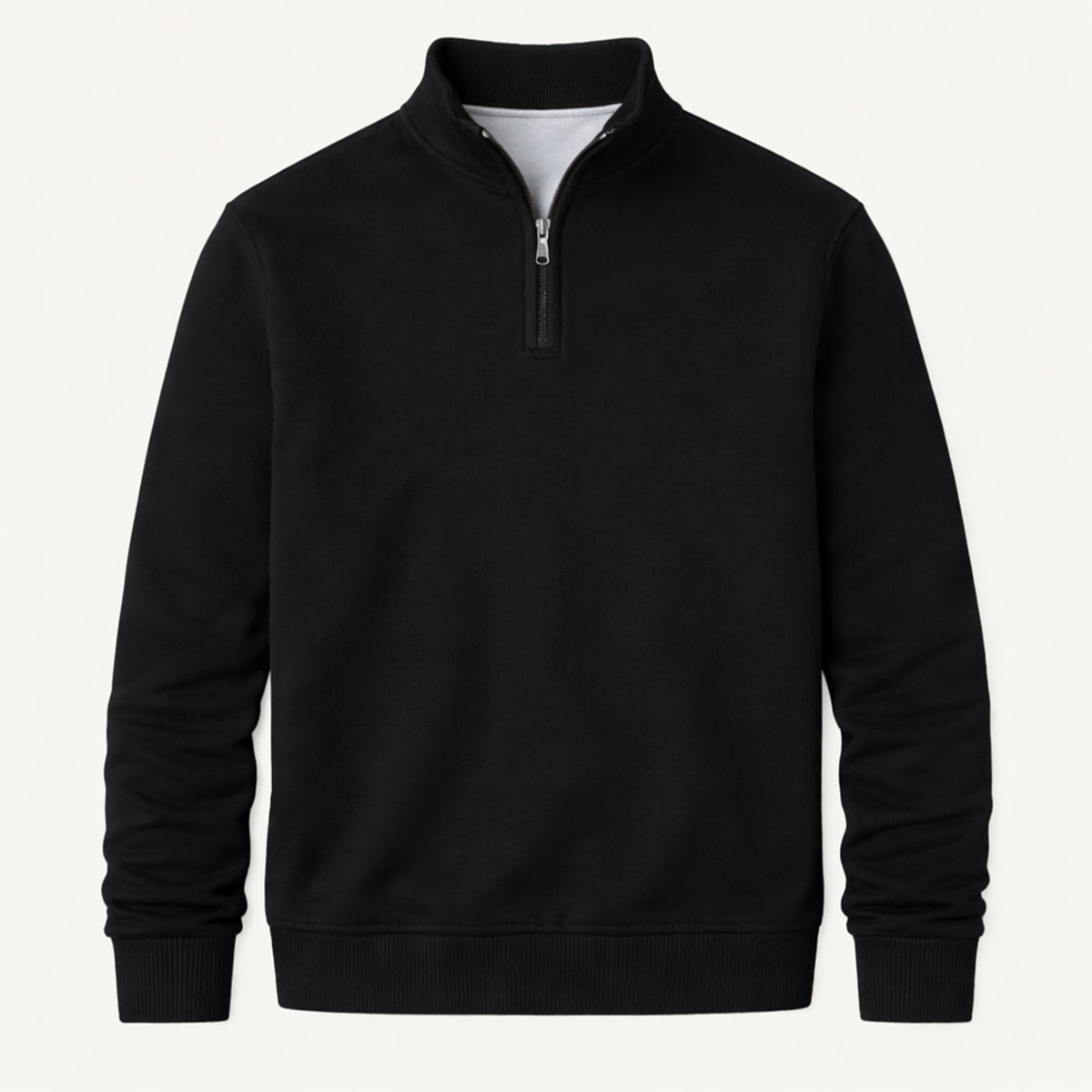 Men’s Half Zip Jumper with Stand Collar