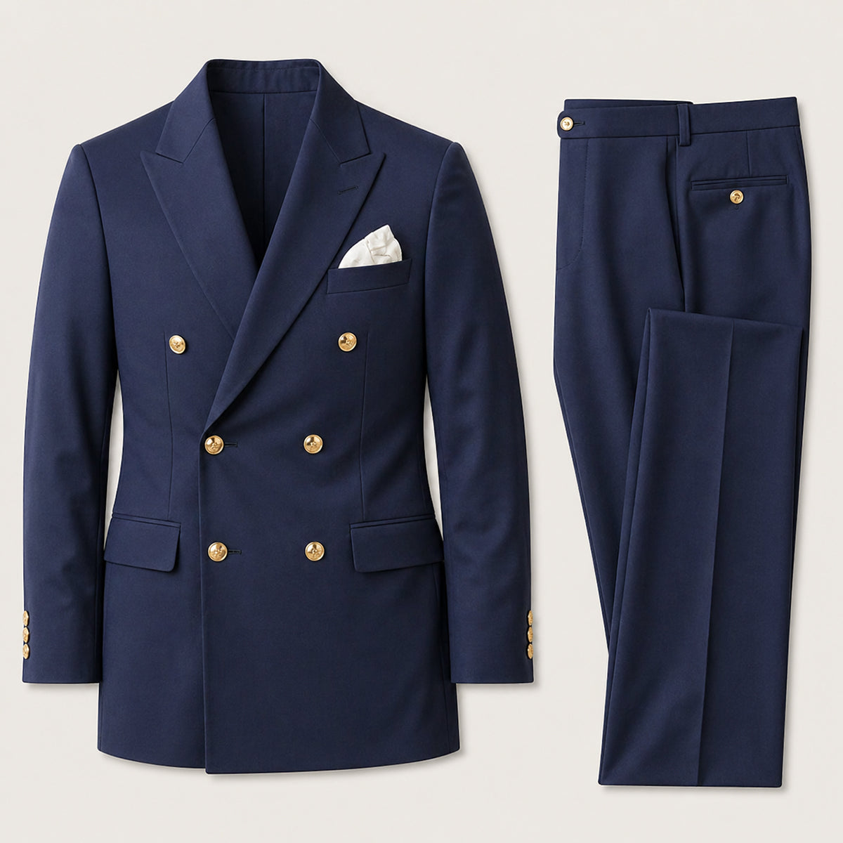 Men’s Double Breasted Suit – The Desenzano - Timeless Formal Jacket and Trousers Set (kopie)
