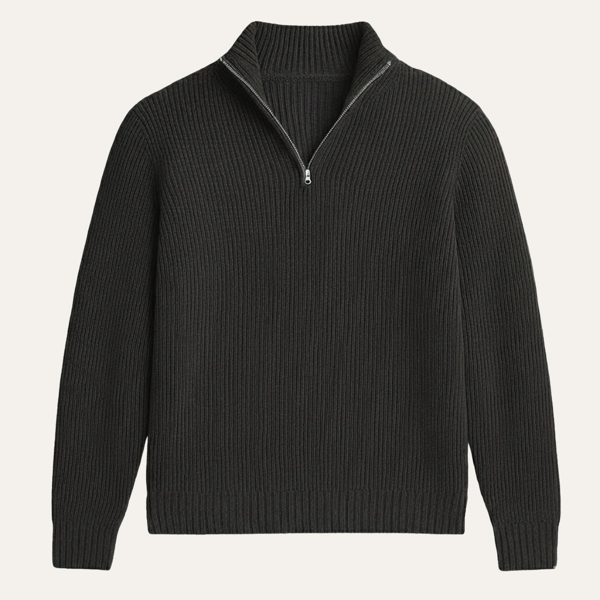 The Vicenza Men’s Soft Knit Cashmere Half Zip Jumper