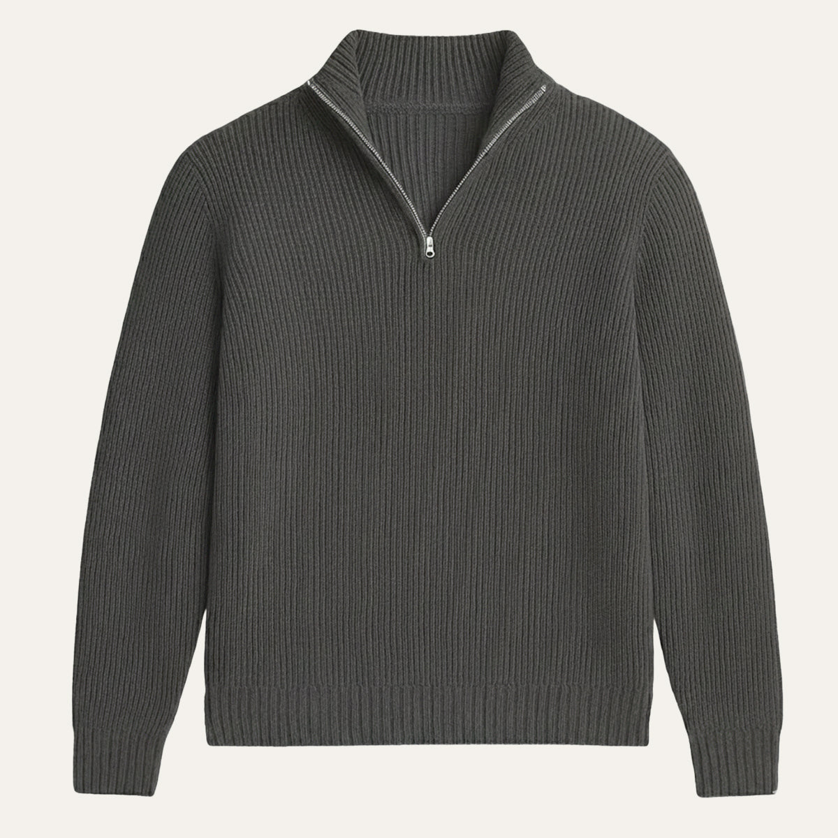 The Vicenza Men’s Soft Knit Cashmere Half Zip Jumper