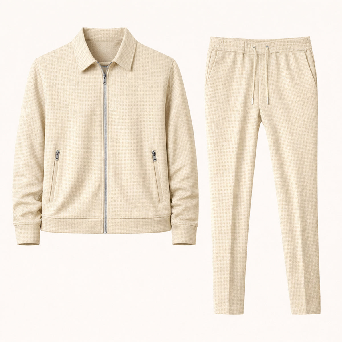 The Napoli Men’s Casual Summer Set – Jacket & Trousers Set
