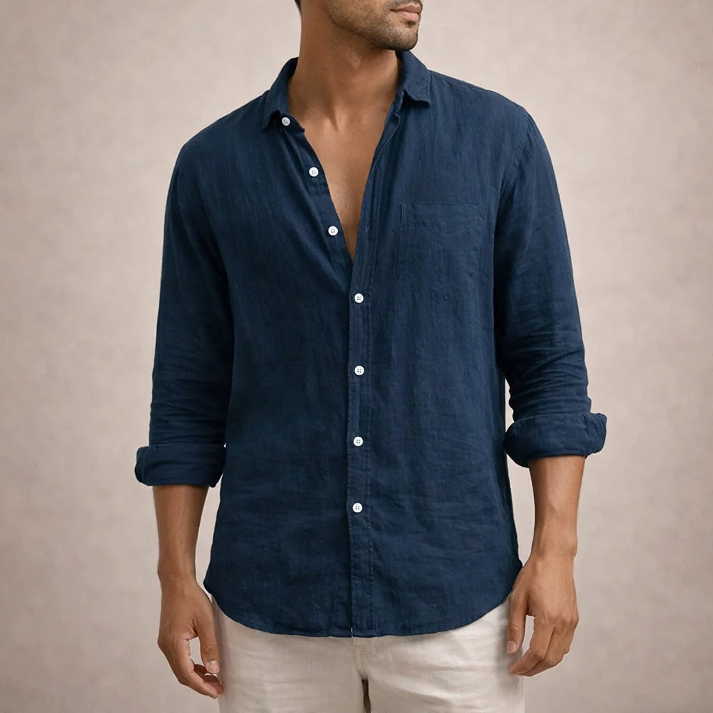 The Manchester Men's Lightweight Linen Shirt