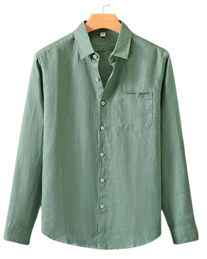 The Santa Monica Men’s Linen Lightweight Shirt