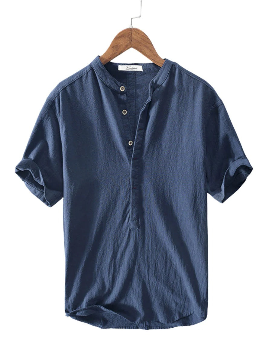 The Sonoma Men's Linen Collar Shirt
