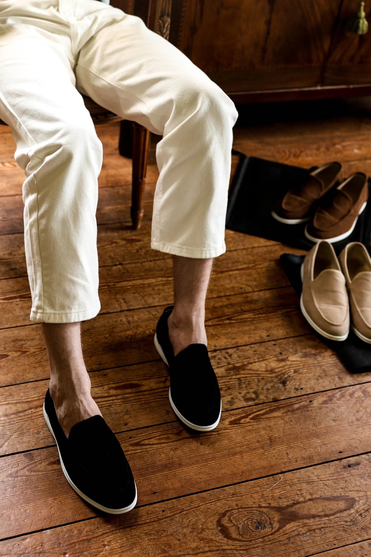 The Southampton Mens' Classic Slip On Suede Loafers