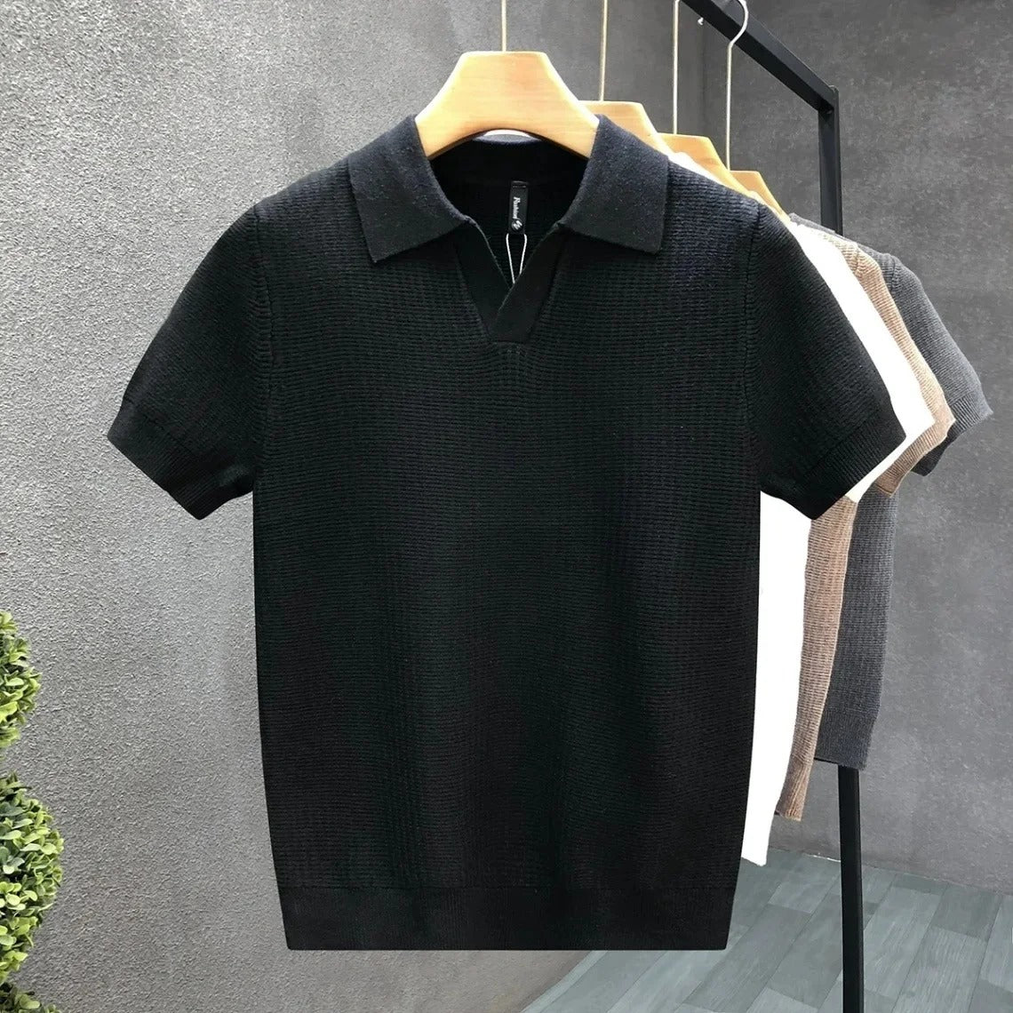 The Stromboli Men's Smart Knit Polo Shirt