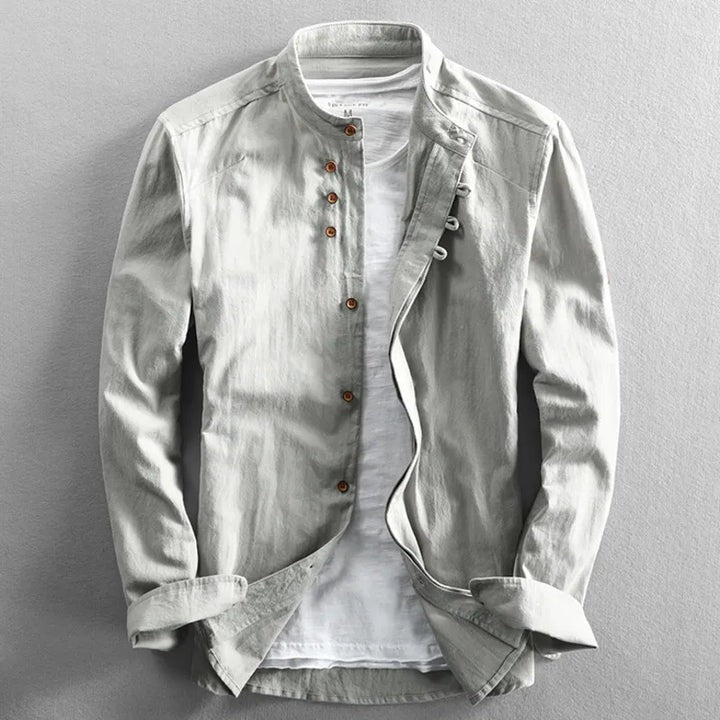 The Malibu Men's Breathable Linen Collar Shirt
