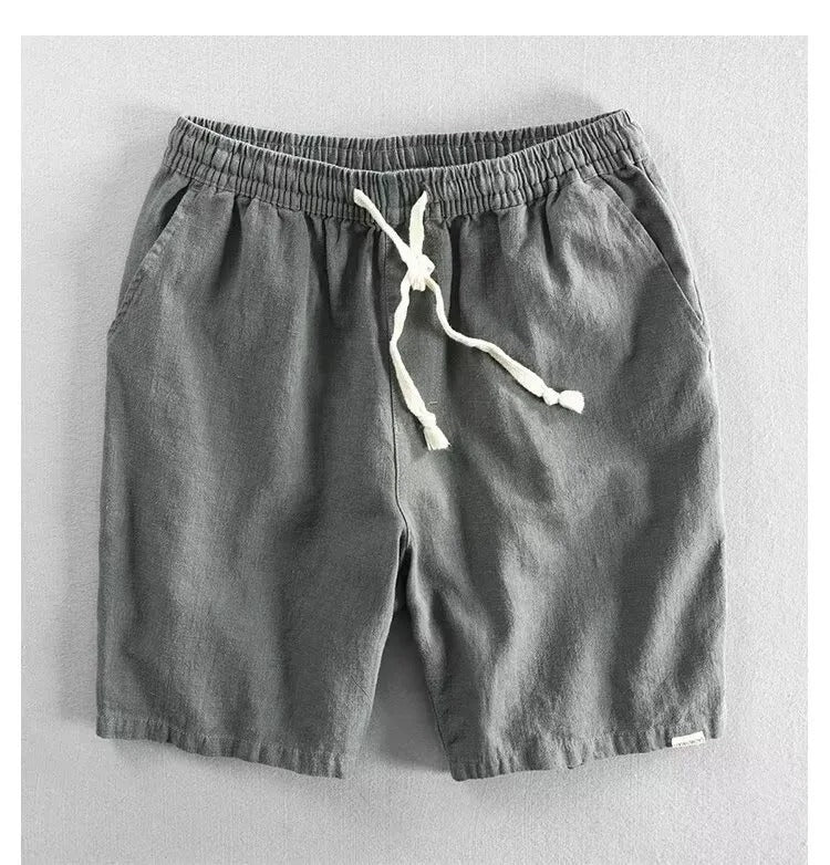 The Treviso Men's Lightweight Linen Drawstring Shorts