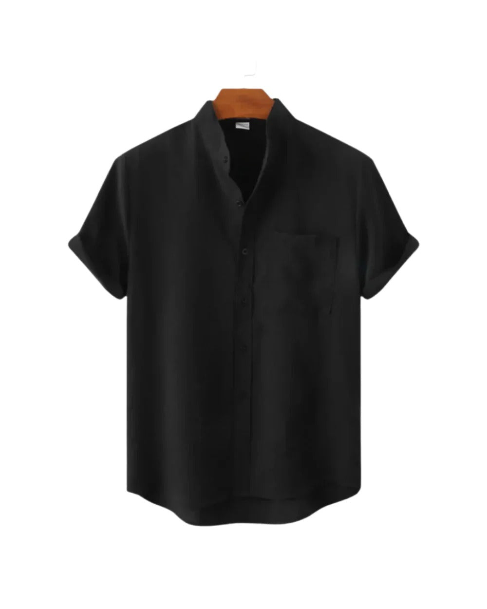 The Hamptons Men's Short Sleeve Collar Linen Shirt