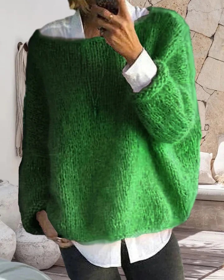 Women's Fluffy Off Shoulder Jumpers