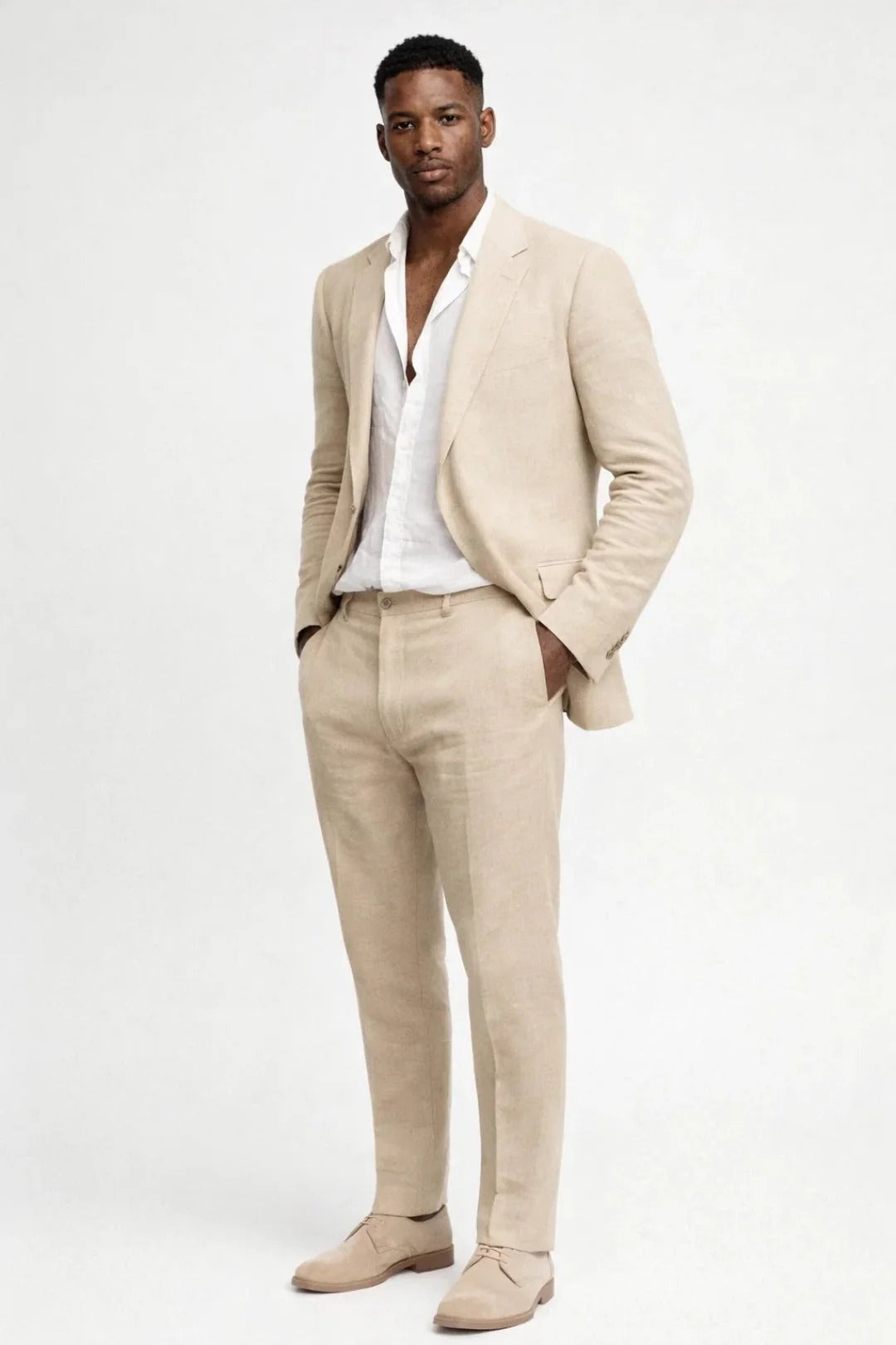 The Midtown Men's Linen Lightweight Summer Suit Set
