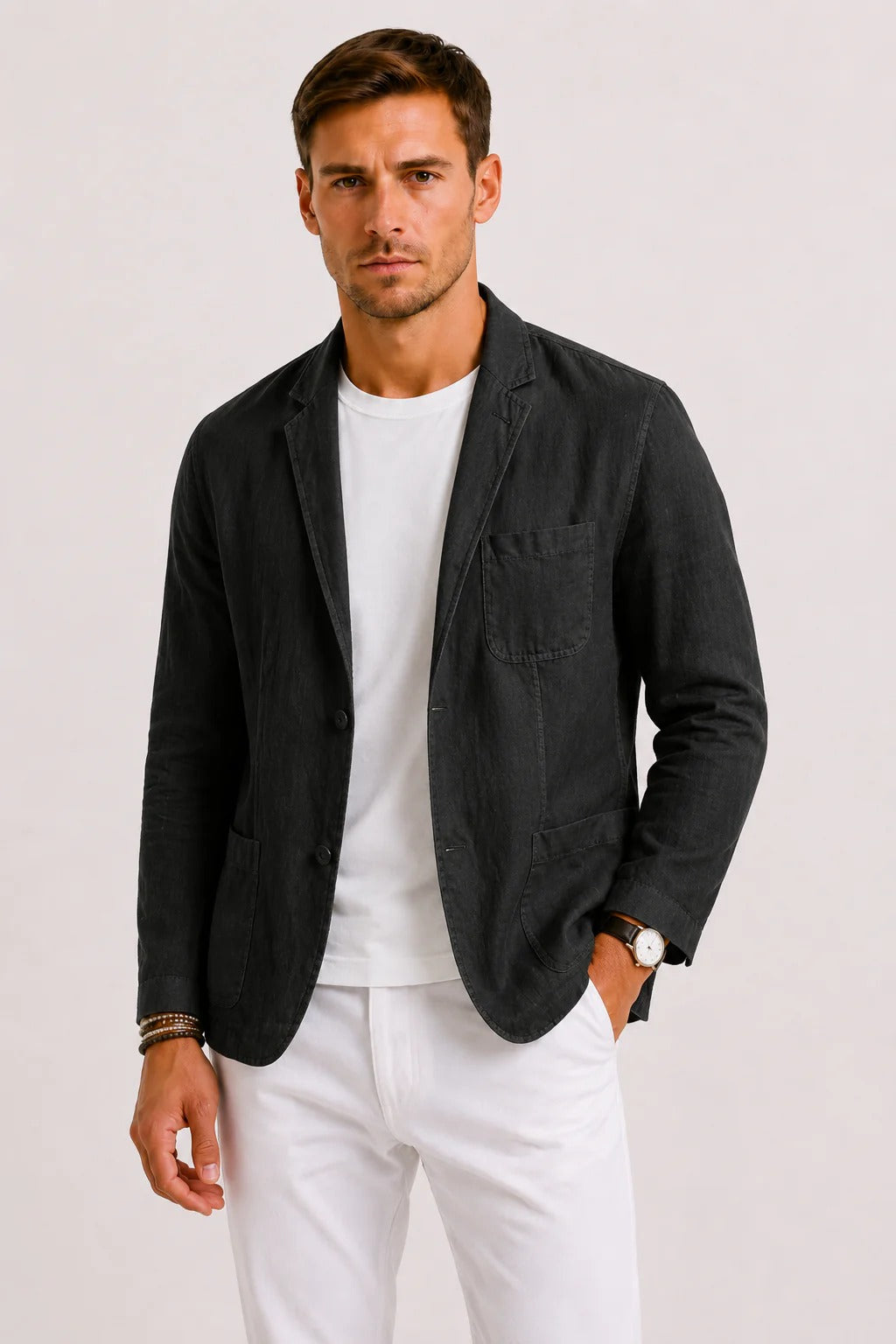The Cody Men's Lightweight Relaxed Fit Linen Blazer