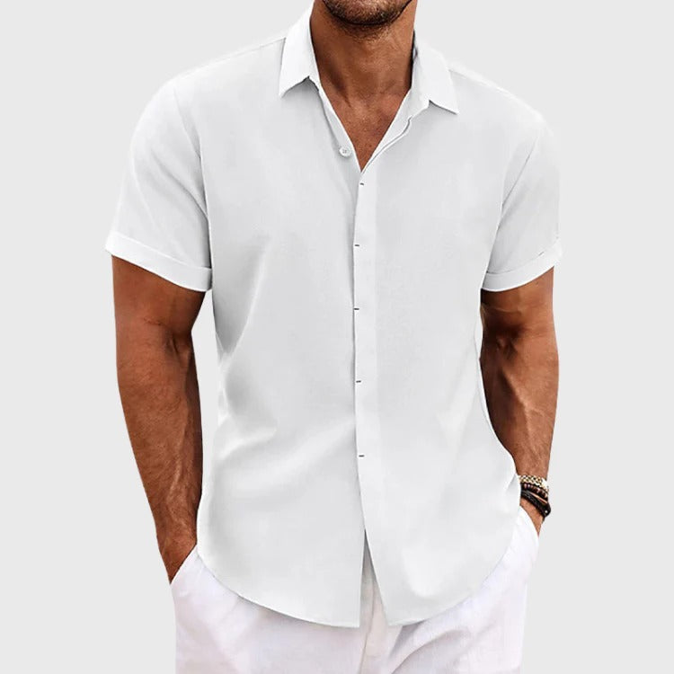The Stowe Men's Linen Button Up Summer Shirt