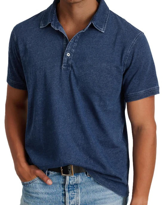 The Sirmione Men's Vintage Cotton Polo Shirt