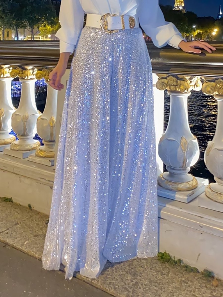 Women's Full Sequin Gown in Two Shades