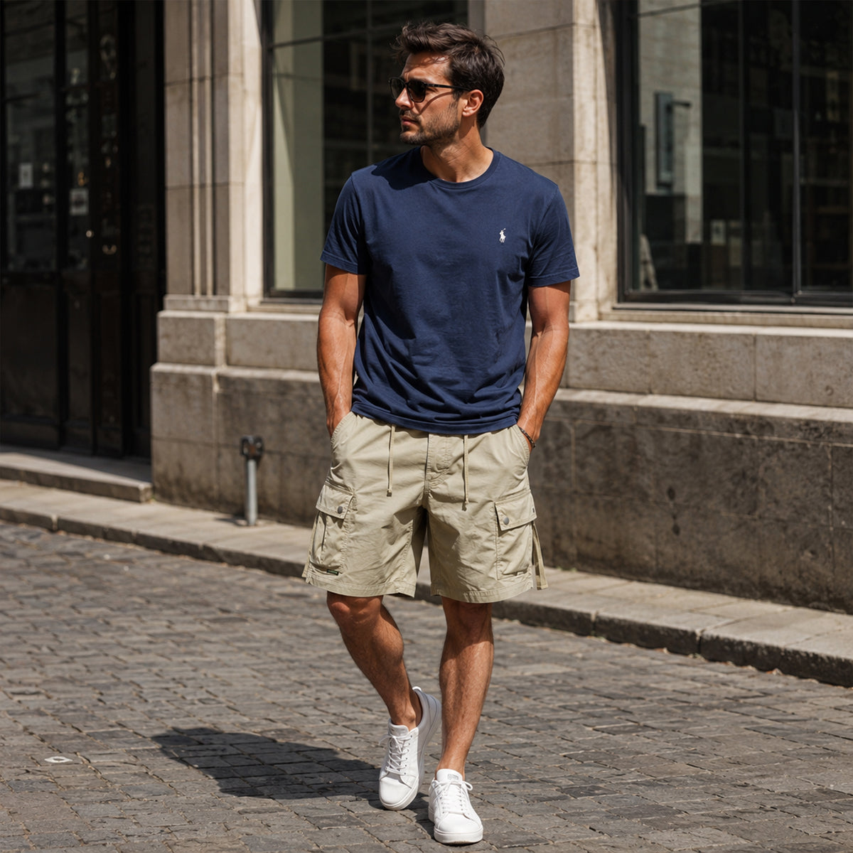 The Durham Men’s Utility Cargo Shorts with Multi Side Pockets
