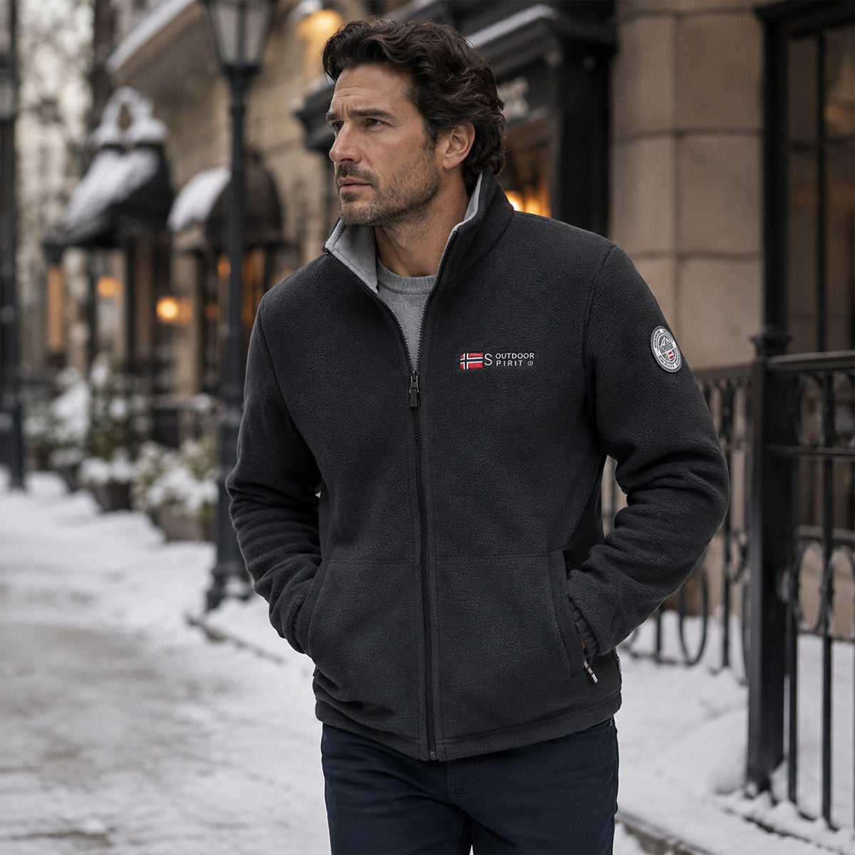 The Oslo Fleece Lined Warm Outdoor Jacket for Men