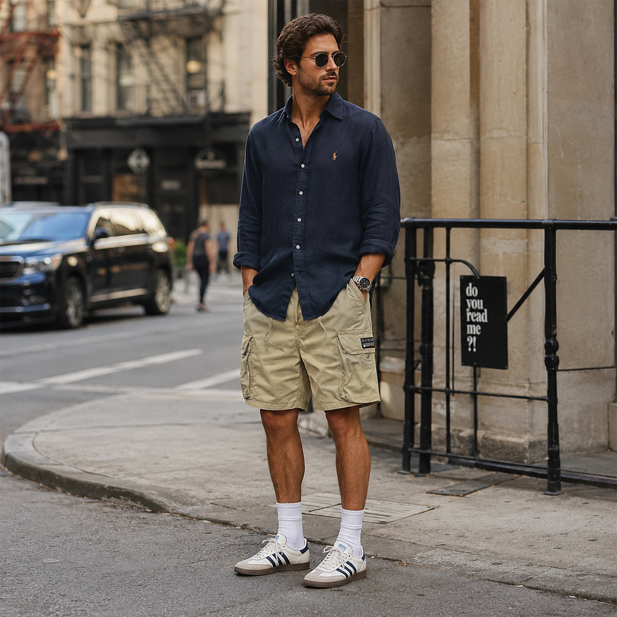 The Belgravia Men’s Lightweight Cotton Cargo Shorts