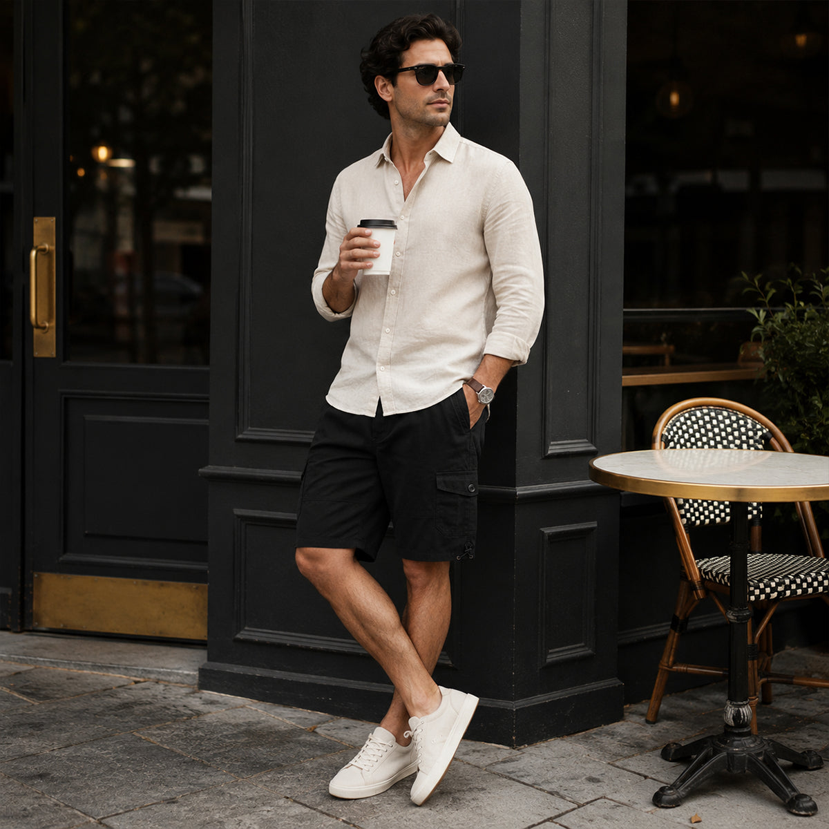 The Westminster Men’s Trendy 100% Cotton Cargo Shorts with Pockets