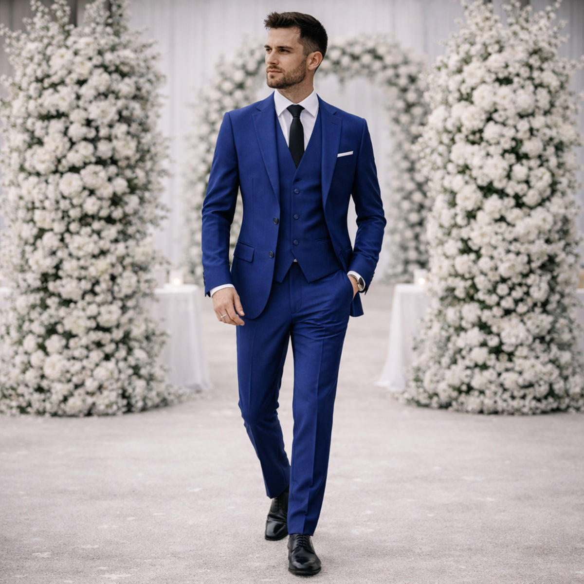 Men’s 3 Piece Suit – The Pesaro - Slim Fit Formal Wedding & Business Suit Set