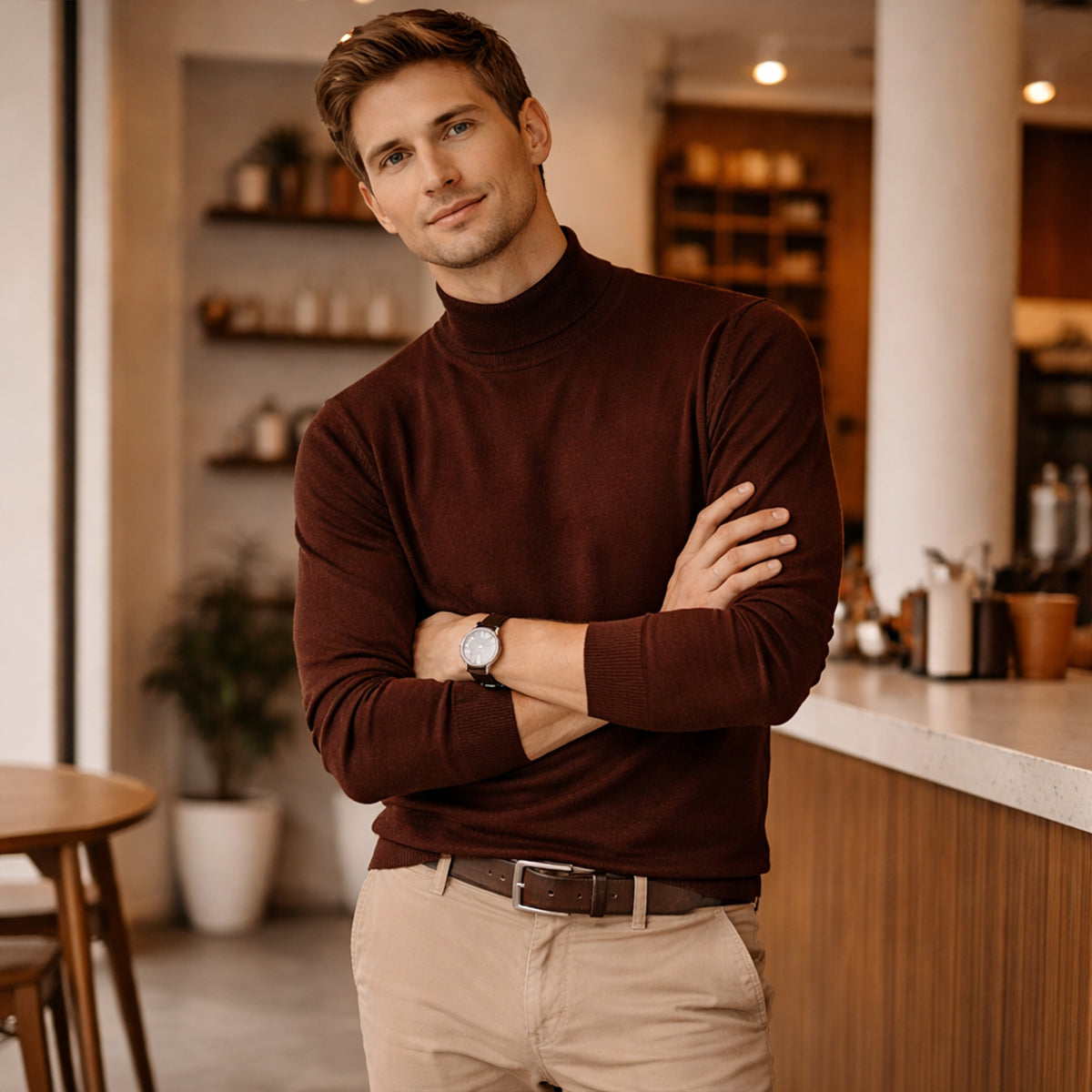 Men’s Trendy Crew Neck Jumper