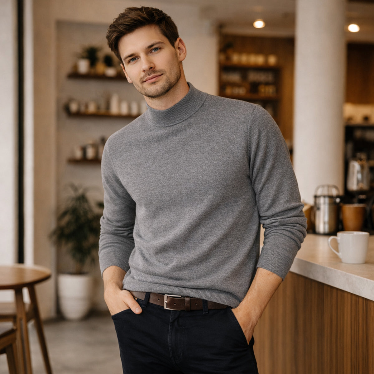 Men’s Trendy Crew Neck Jumper
