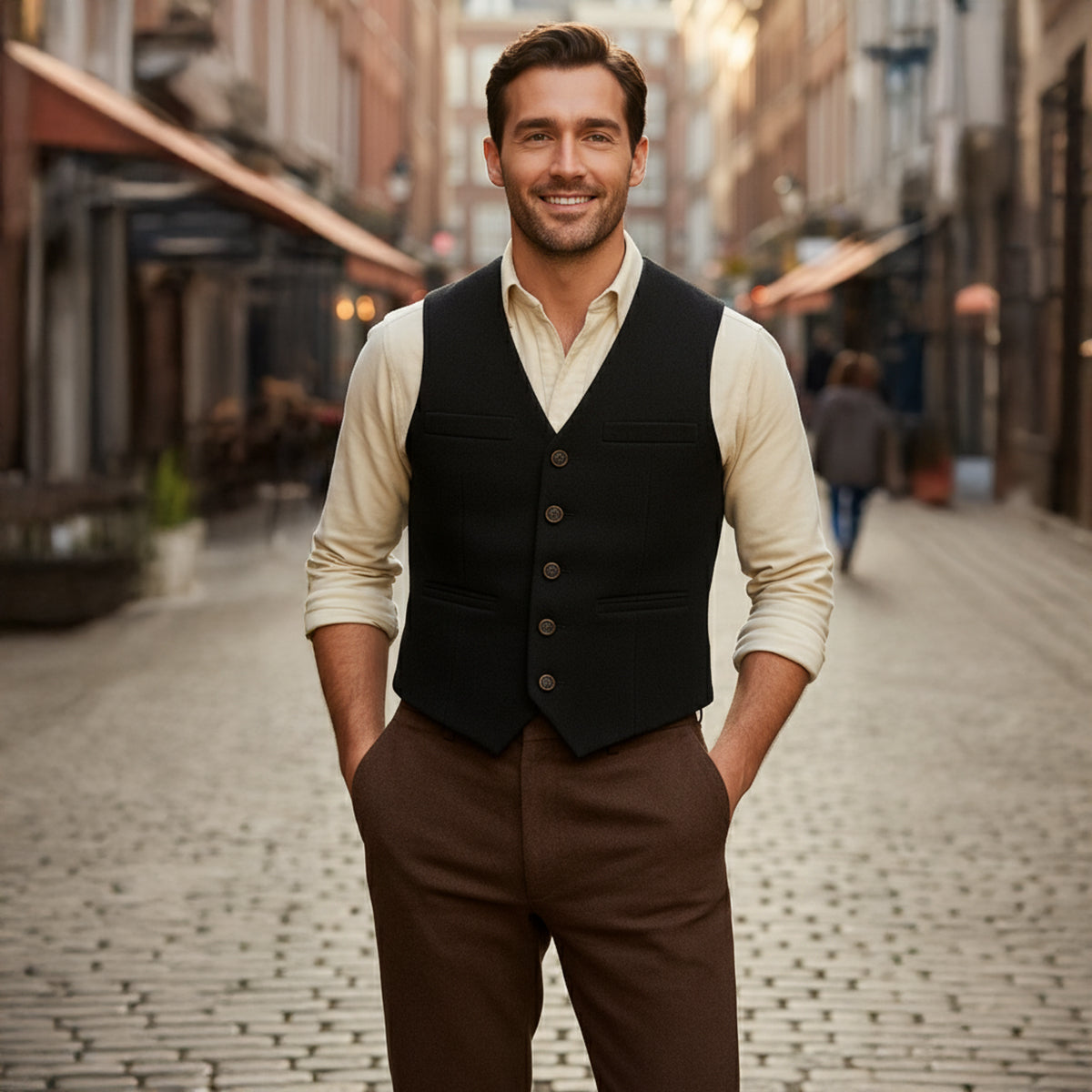 The St. Andrews Men's Elegant Button Up Vintage Waistcoat