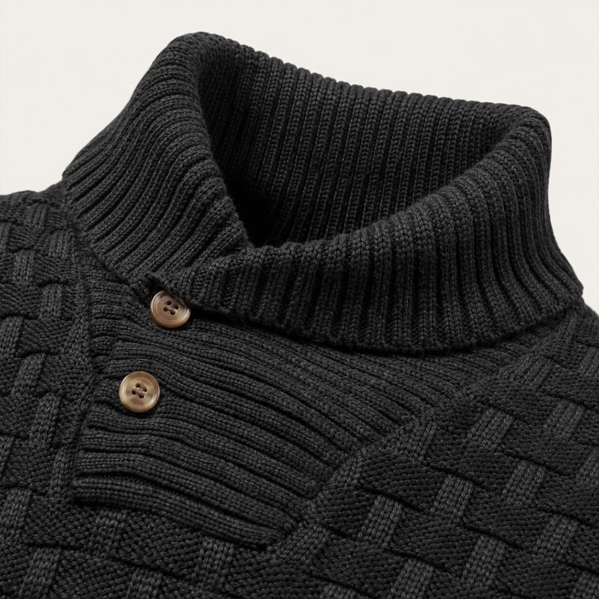 The Stirling Men's Textured Knit Winter Jumper