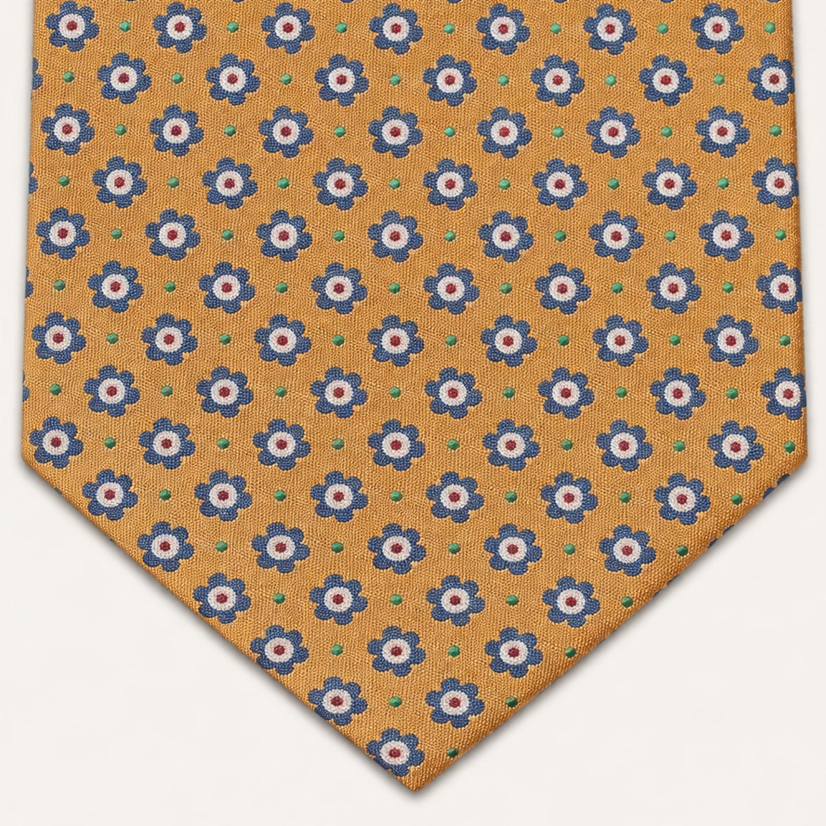 The Monterosso Men’s Luxury Silk Neck Tie - Mustard Yellow