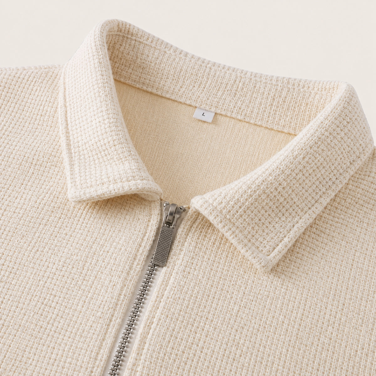The Cheltenham Men’s Waffle Knit Zip-Up Shirt & Shorts Set