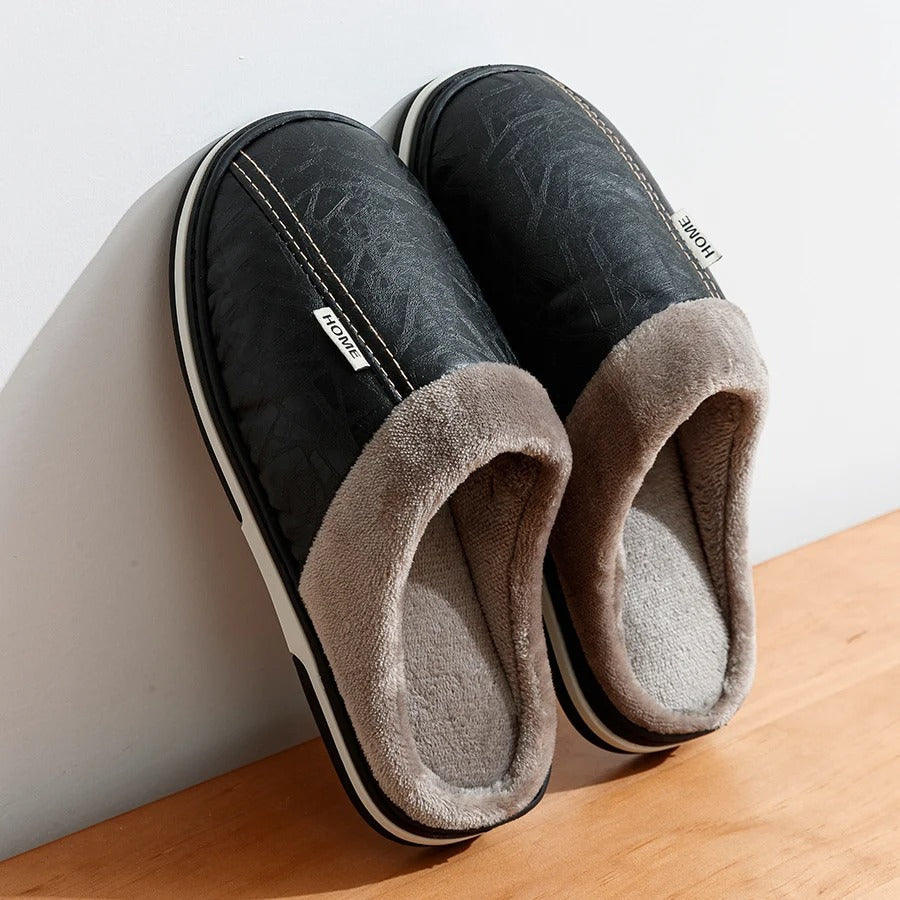 The Maida Vale Men's Fleece Lined Slip On Slippers