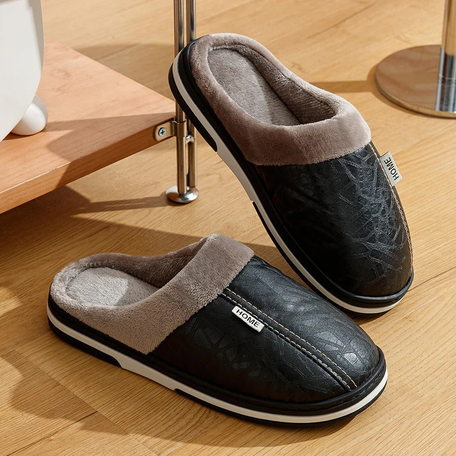 The Maida Vale Men's Fleece Lined Slip On Slippers